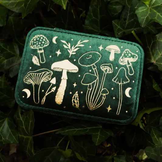 Green Witch Mushroom Jewelry Box | Gothic Homeware