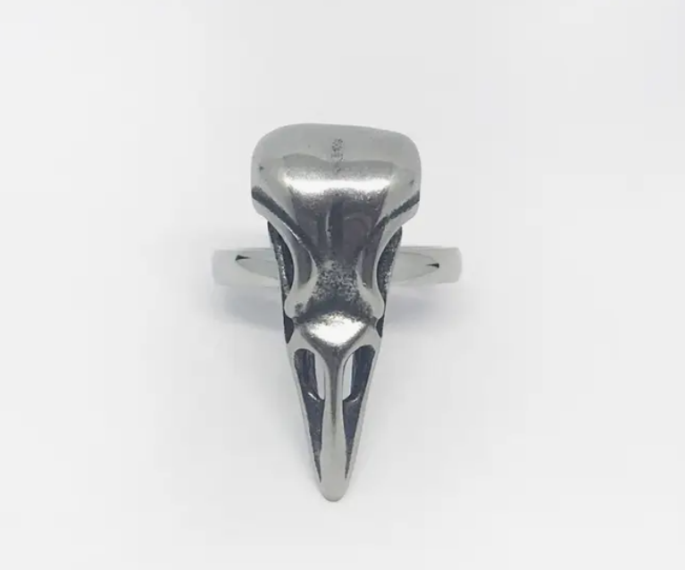 Raven Ring | Bird Skull Animal Gothic Alternative Jewelry